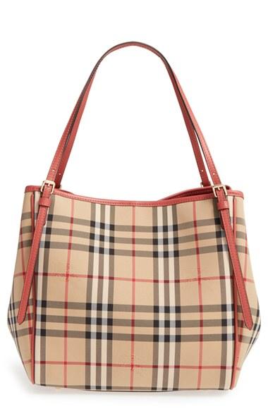 Burberry 'horseferry Canterbury' Nylon Tote -