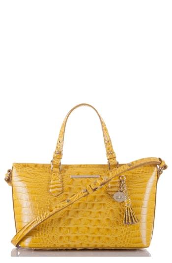 Brahmin Melbourne Mini Asher Leather Tote - Yellow