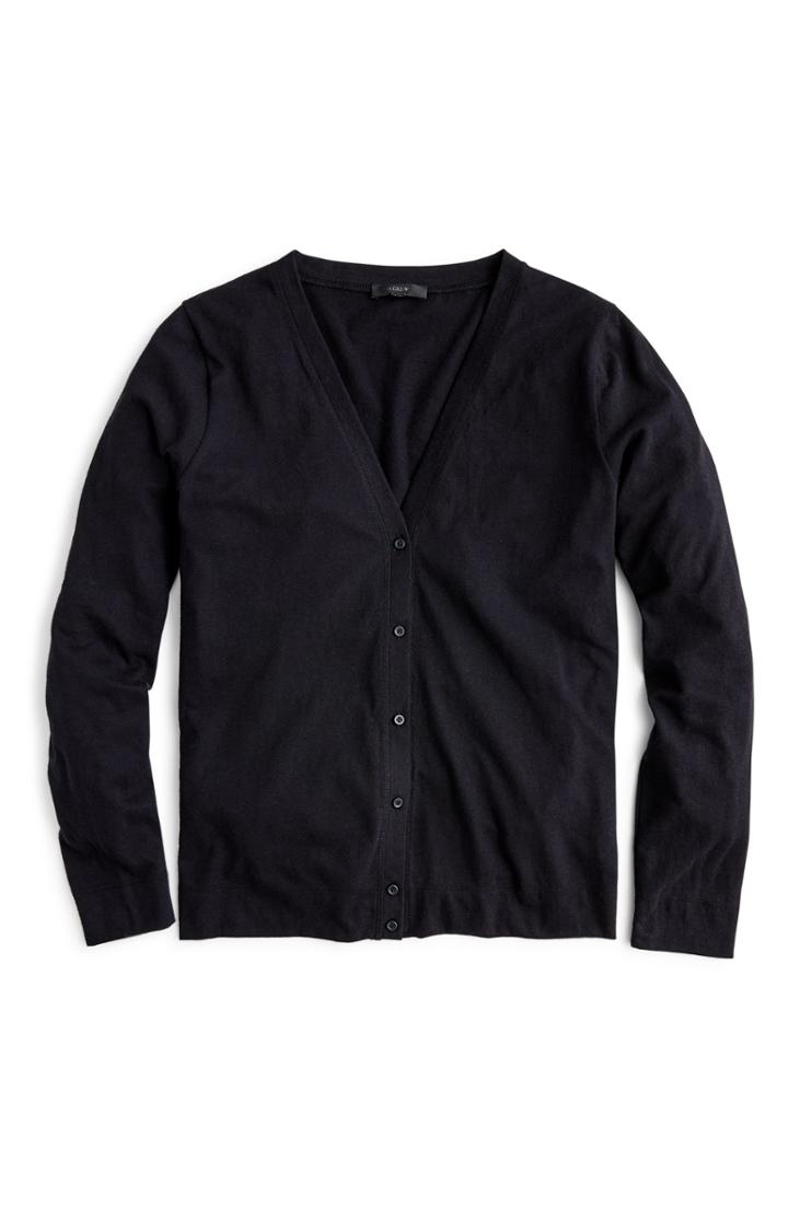 Women's J.crew V-neck Slub Cardigan