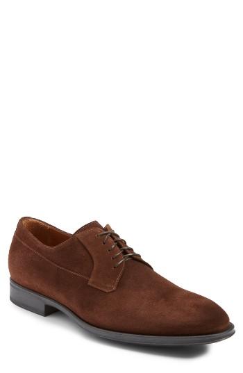 Men's Aquatalia Decker Plain Toe Derby .5 M - Brown
