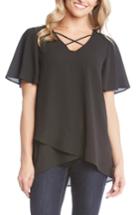 Women's Karen Kane Crisscross Top - Black