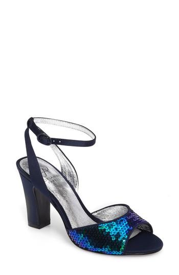 Women's Adrianna Papell Astrid Ankle Strap Sandal M - Blue/green