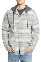 Men's Billabong Baja Hooded Flannel Shirt, Size - Beige