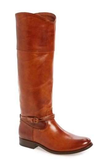 Women's Frye Melissa Seam Boot .5 Regular Calf M - Brown