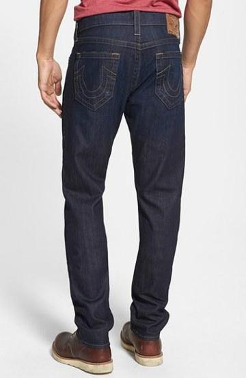 True Religion Brand Jeans 'dean' Straight Leg Jeans (artd Wanted Man)