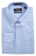 Men's Nordstrom Men's Shop Smartcare(tm) Classic Fit Check Dress Shirt 34 - Blue