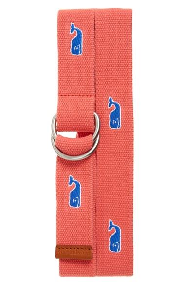 Men's Vineyard Vines Whale Embroidered Belt
