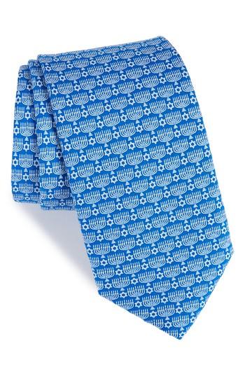 Men's Vineyard Vines Menorah Silk Tie