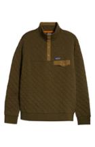 Men's Patagonia Snap-t Quilted Fleece Pullover, Size - Brown