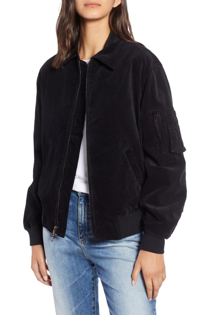 Women's Ag Mako Bomber Jacket - Black