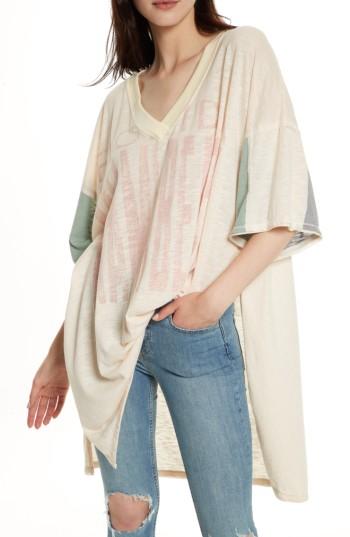 Women's Free People City Slicker Oversize Tunic - White