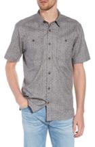 Men's Patagonia 'back Step' Regular Fit Check Short Sleeve Sport Shirt, Size - Grey