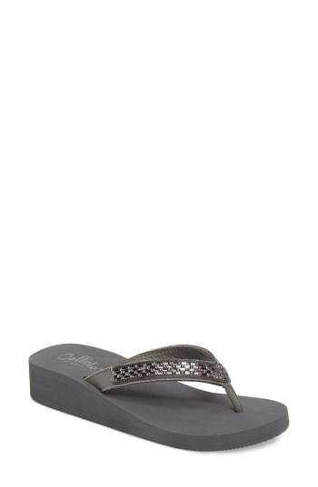 Women's Callisto Zealand Flip Flop M - Grey