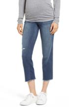 Women's 1822 Denim Cassie Crop Straight Leg Maternity Jeans - Blue