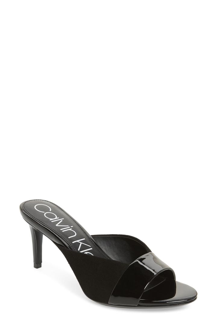 Women's Calvin Klein Laron Slide Sandal M - Black