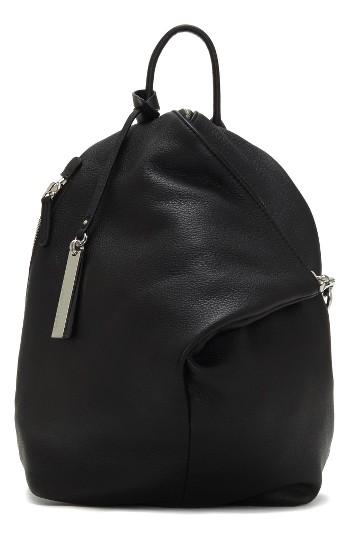 Vince Camuto Small Giani Leather Backpack - Black