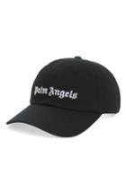 Men's Palm Angels Logo Ball Cap - Black