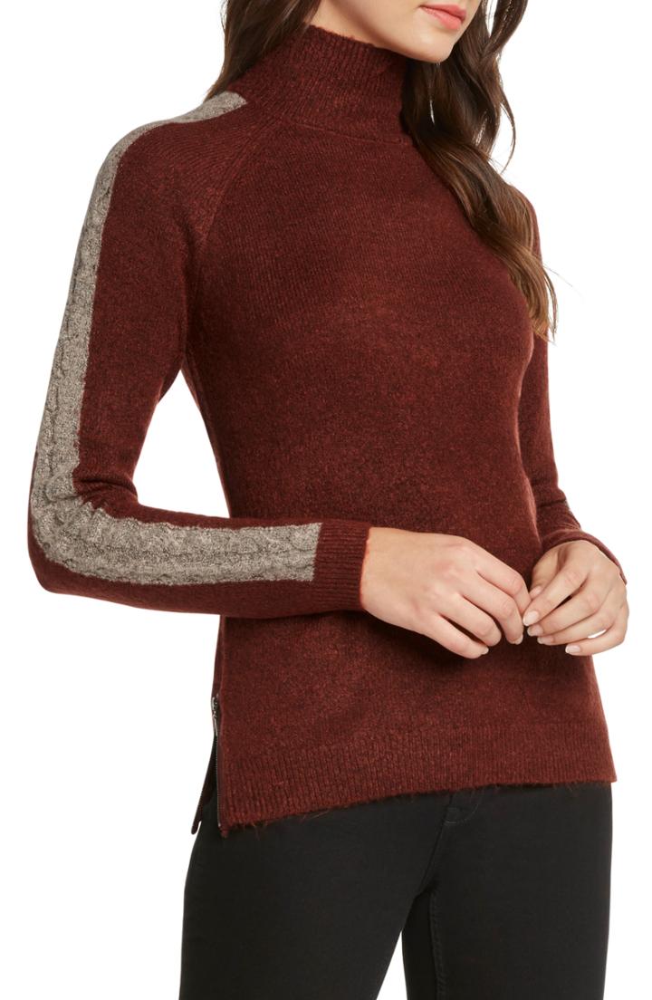 Women's Nic+zoe Cloud Clover Cardigan - Red