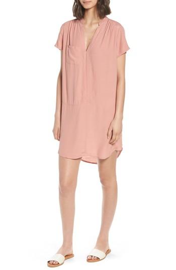 Women's Split Neck Shift Dress