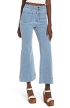 Women's Show Me Your Mumu Farrah Crop Flare Jeans - Blue