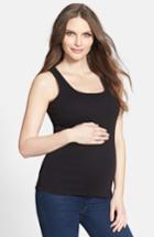 Women's Bun Maternity Maternity/nursing Tank - Black