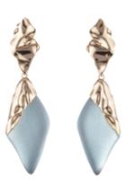 Women's Alexis Bittar Retro Gold Crumpled Gold Drop Earrings