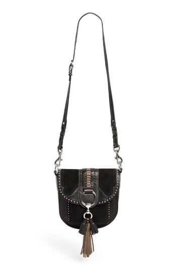 Frye Ilana Western Harness Leather Saddle Bag - Black