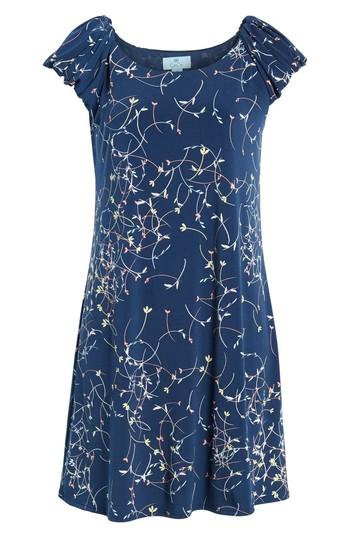 Women's Cece Ditsy Swirls Puffed Sleeve Dress