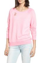 Women's N:philanthropy Belize Deconstructed Sweatshirt - Pink