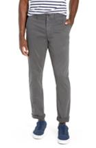 Men's 1901 Fremont Flat Front Slim Fit Stretch Chino Pants X 32 - Grey