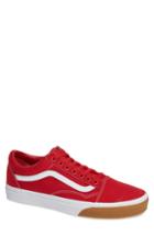 Men's Vans Gum Old Skool Sneaker M - Red