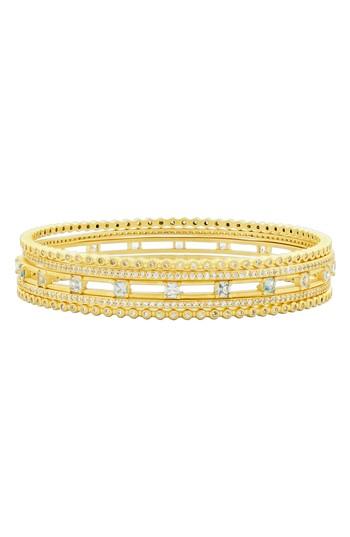 Women's Freida Rothman Ocean Azure Stack Bangle