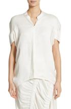 Women's Zero + Maria Cornejo Concave Drape Shirt - White