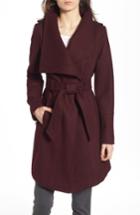 Women's Guess Wrap Trench Coat - Red