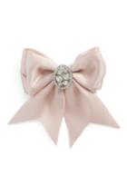 Tasha Crystal Bow Clip, Size - Pink