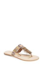 Women's Sam Edelman Anella Beaded Sandal M - Beige
