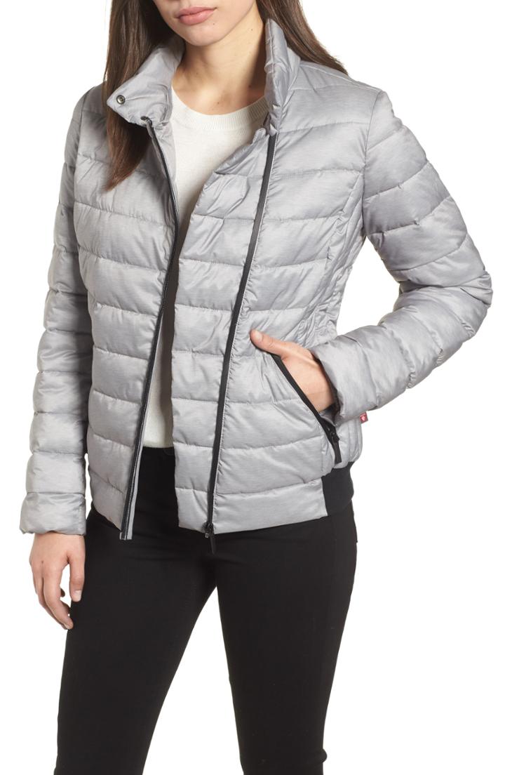 Women's Bernardo Melange Stretch Jacket, Size - Grey