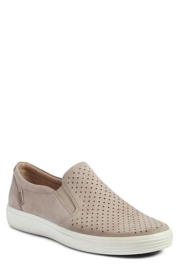 Men's Ecco Soft 7 Retro Slip-on Sneaker -6.5us / 40eu - Grey
