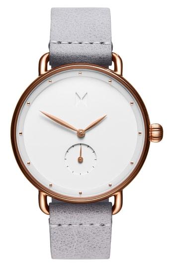 Women's Mvmt Bloom Leather Strap Watch, 36mm