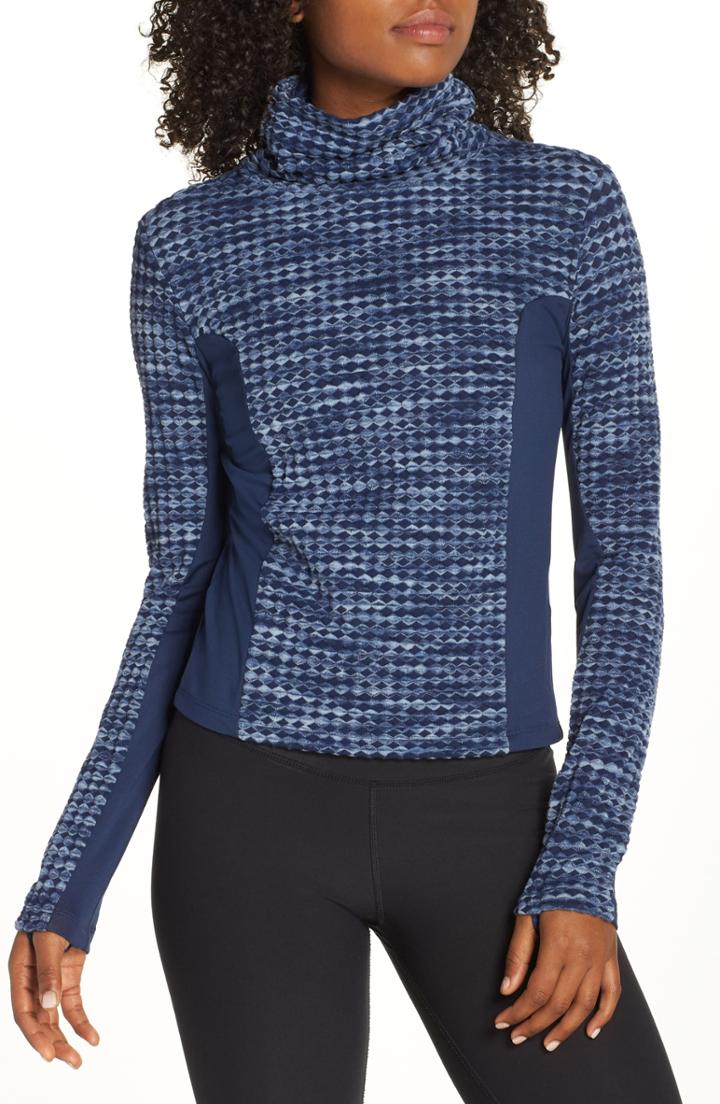 Women's Nike Pro Hyperwarm Long Sleeve Top - Blue