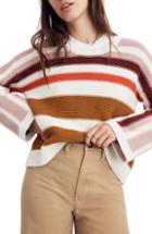 Women's Madewell Valleyscape Stripe Pullover Sweater, Size - Beige