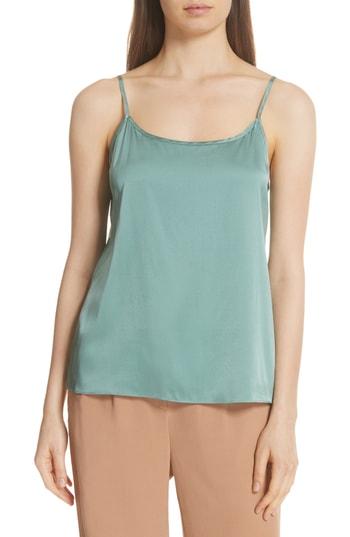 Women's Eileen Fisher Stretch Silk Camisole, Size - Blue/green