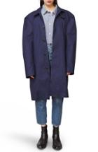 Women's Vetements Open Back Car Coat