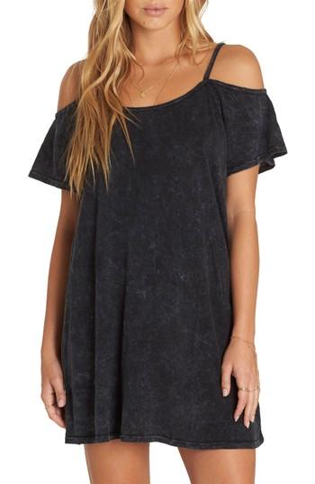 Women's Billabong New Romance Cold Shoulder Dress - Black