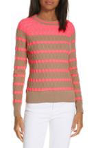 Women's Milly Texture Stitch Stripe Sweater