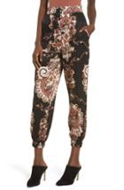 Women's Afrm Penn Elasticized Cuff Crop Pants - Black