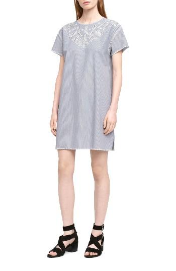 Women's Rag & Bone/jean Sahara Cotton Shift Dress - Blue