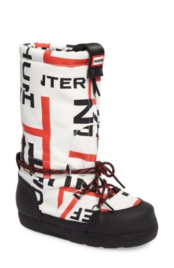 Women's Hunter Original Exploded Logo Snow Boot M - Black