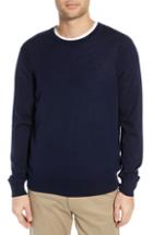 Men's Vince Crewneck Merino Wool Sweater - Blue