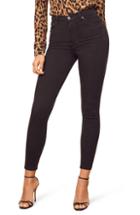 Women's Reformation High & Skinny Crop Jeans - Black